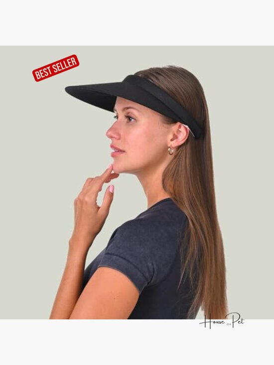 2 Pack Sun Visors Wide Brim Clip on Summer Hats Adjustable UV Protection main image 5
